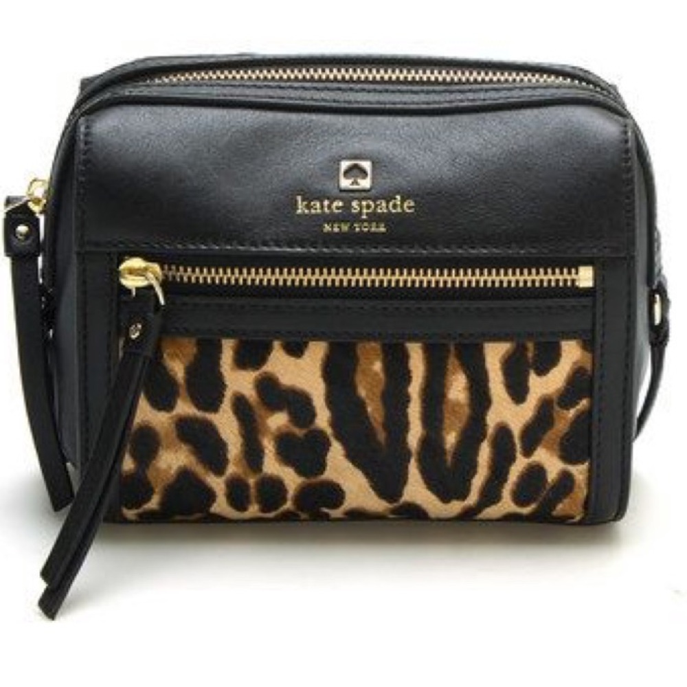 Kate Spade Black And Leopard Purse